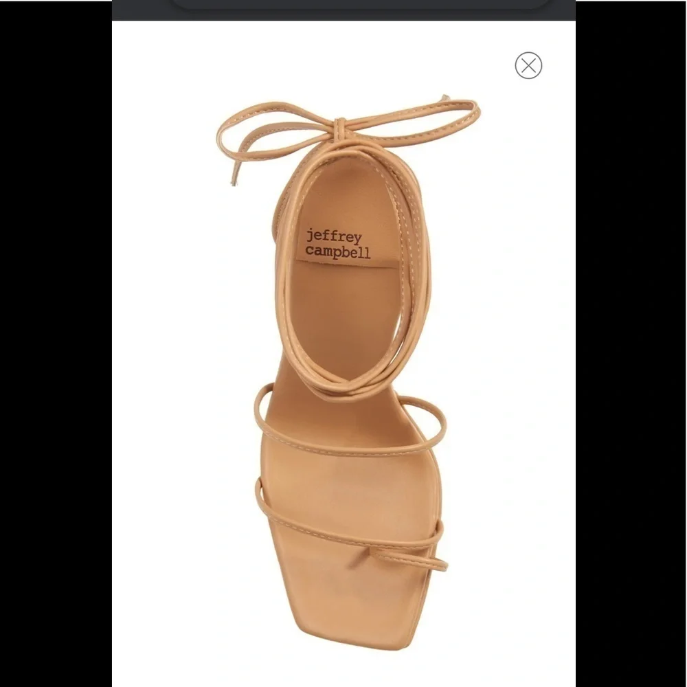 NEW JEFFREY CAMPBELL Prima Donna Nude Wrap Platform Heels